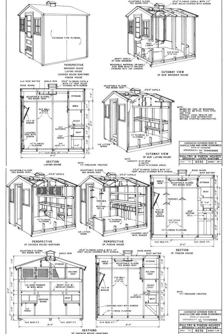 10 Free 8X8 Chicken Coop Plans You Can Diy This Weekend with Free Printable Chicken Coop Blueprints