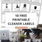 10 Free Printable Labels For Homemade Cleaning Products regarding FREE Printable Cleaning Product Labels