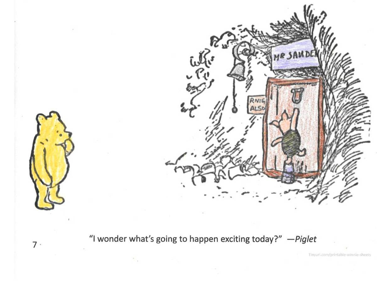 10 Printable Classic Winnie The Pooh Coloring Sheets - Hubpages pertaining to FREE Printable Classic Winnie the Pooh