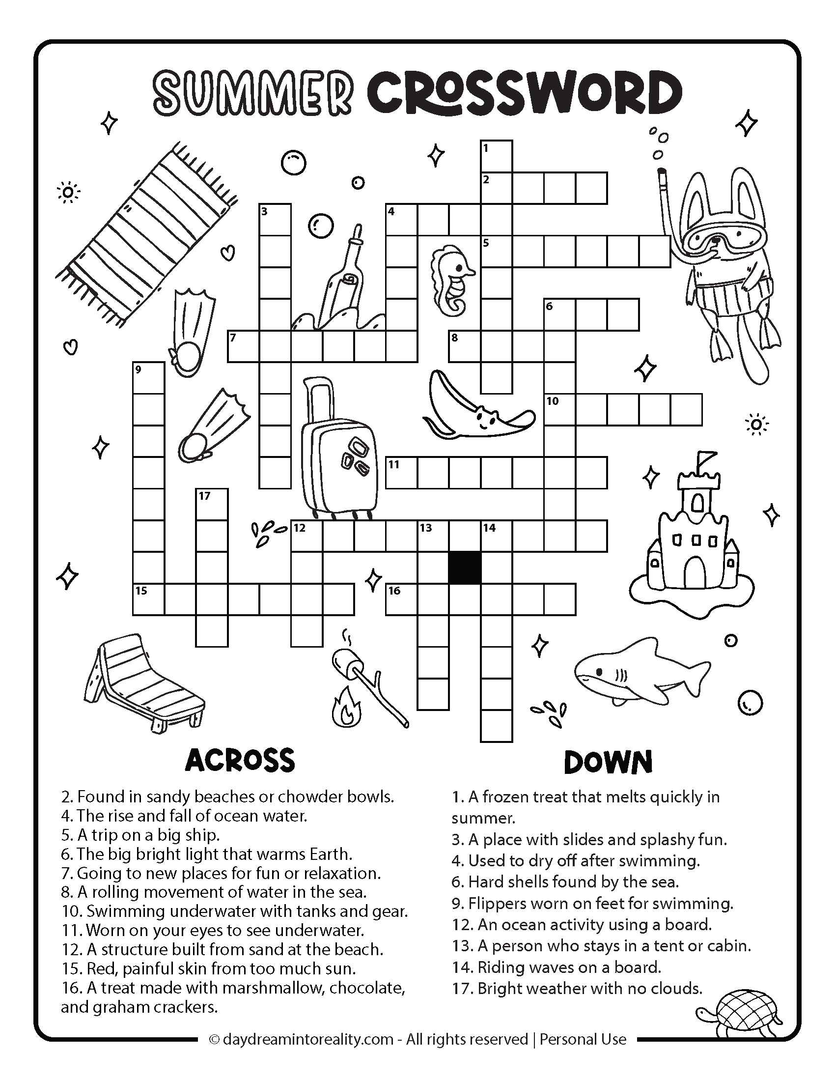 10+ Summer Crossword Puzzles – Free Printable Pdfs From Easy To pertaining to Free Printable Crossword Puzzles For High School Students