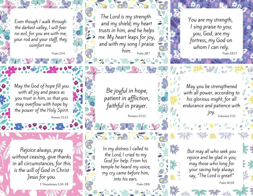 100 Amazing (And Free) Printable Scripture Cards - throughout FREE Printable Christian Encouragement Cards