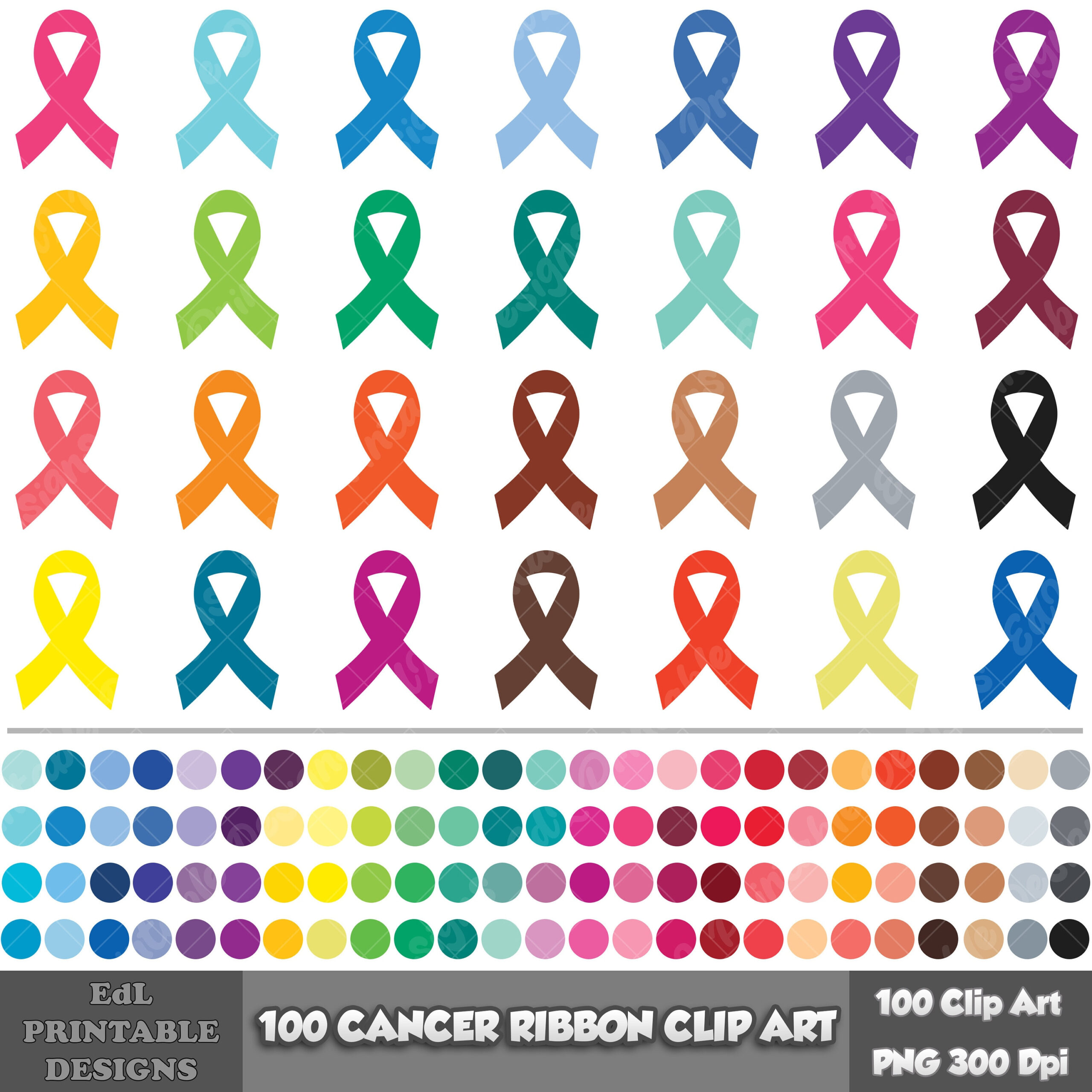 100 Solid Color Cancer Ribbon Clip Art, Regenbogen Bunt Brustkrebs for FREE Printable Cancer Awareness Ribbons