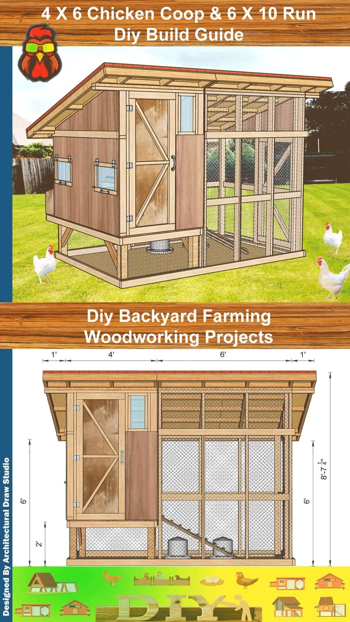 110 Coop Building Plans Ideas To Save Today | Coop, Chickens with regard to Free Printable Chicken Coop Blueprints