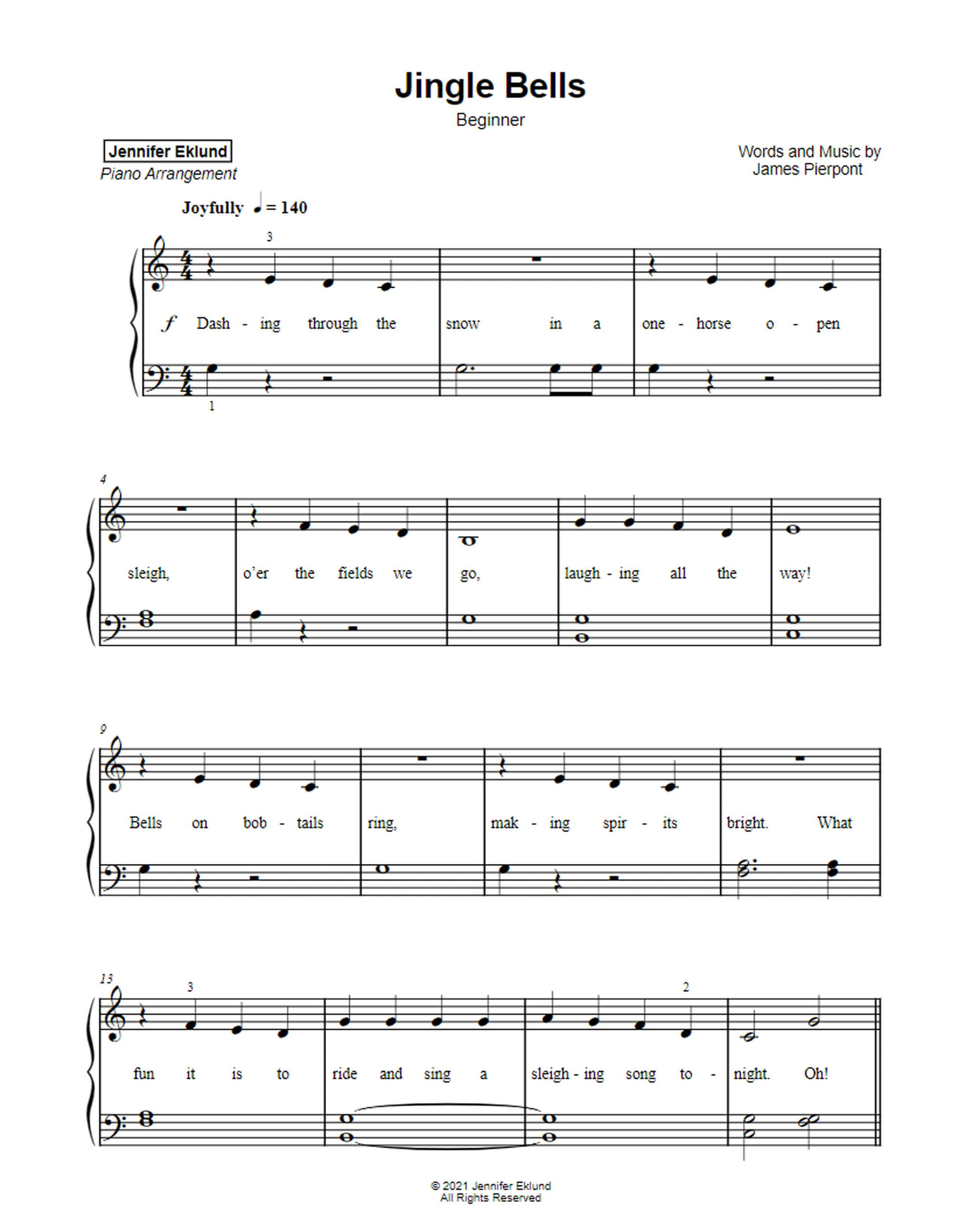 12 Easy Christmas Solos For Piano Beginners — Musicnotes Now inside FREE Printable Christmas Piano Sheet Music For Beginners