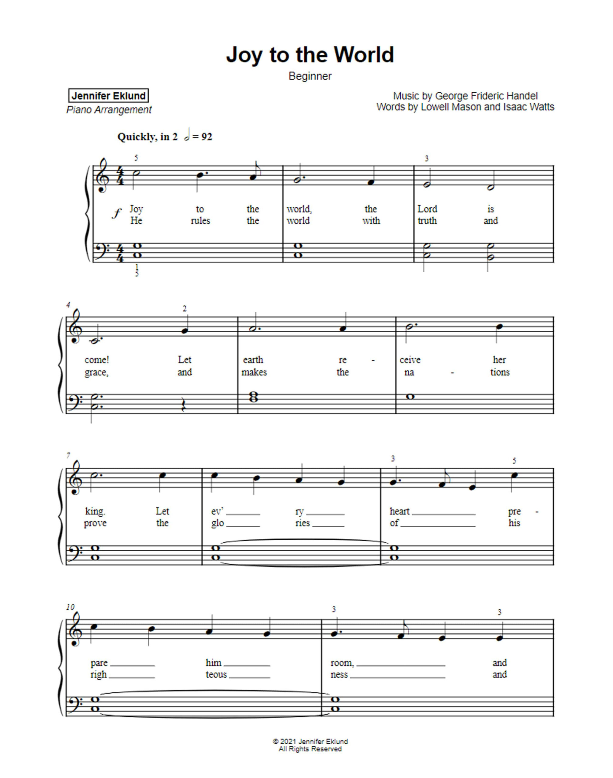 12 Easy Christmas Solos For Piano Beginners — Musicnotes Now regarding FREE Printable Christmas Piano Sheet Music For Beginners