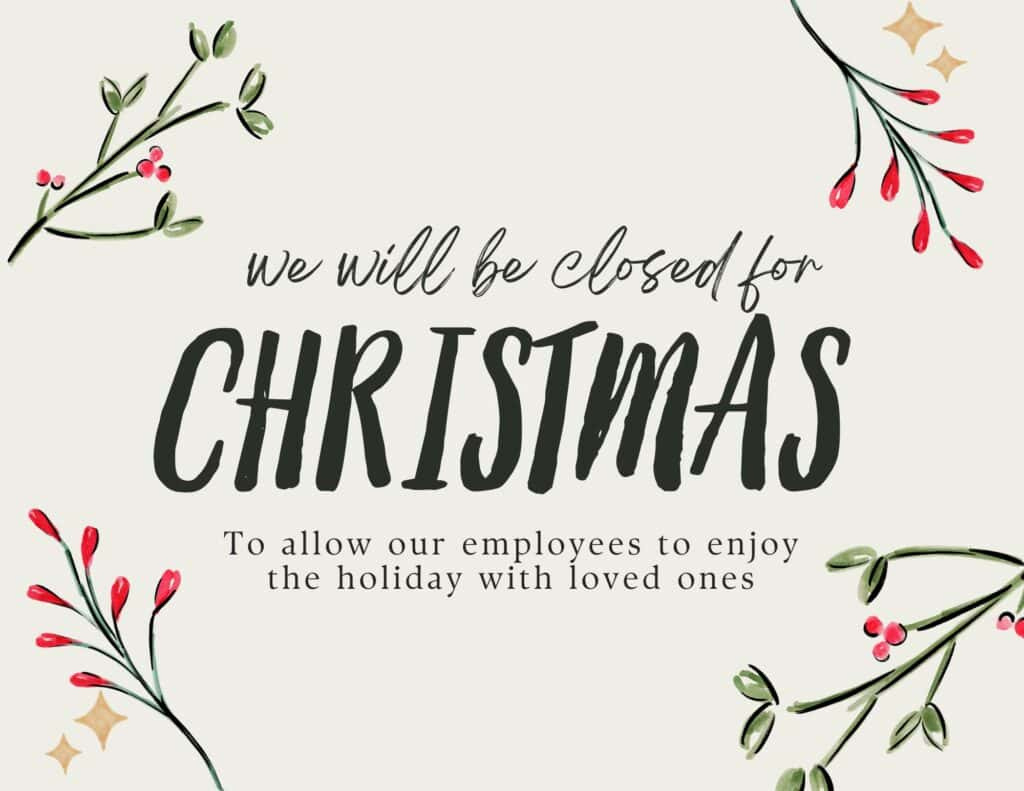 12 Free Printable Closed For Christmas Sign Templates - The intended for FREE Printable Closed For Christmas Signs