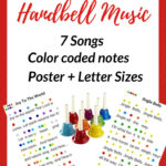 13 Christmas Hand Bell Songs Music Printables (2025)- So Festive! inside Free Printable Christmas Handbell Music