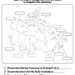 14 Canada Map Worksheet - Free Pdf At Worksheeto in FREE Printable Canada Provinces and Capitals Worksheet