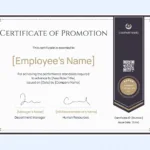 15 Certificate Of Promotion Templates pertaining to FREE Printable Certificate of Promotion