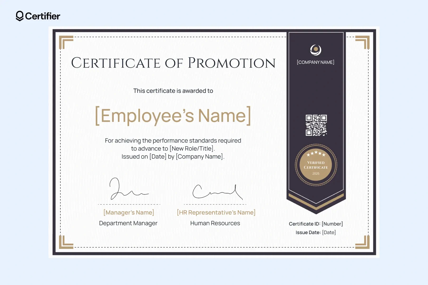15 Certificate Of Promotion Templates pertaining to FREE Printable Certificate of Promotion