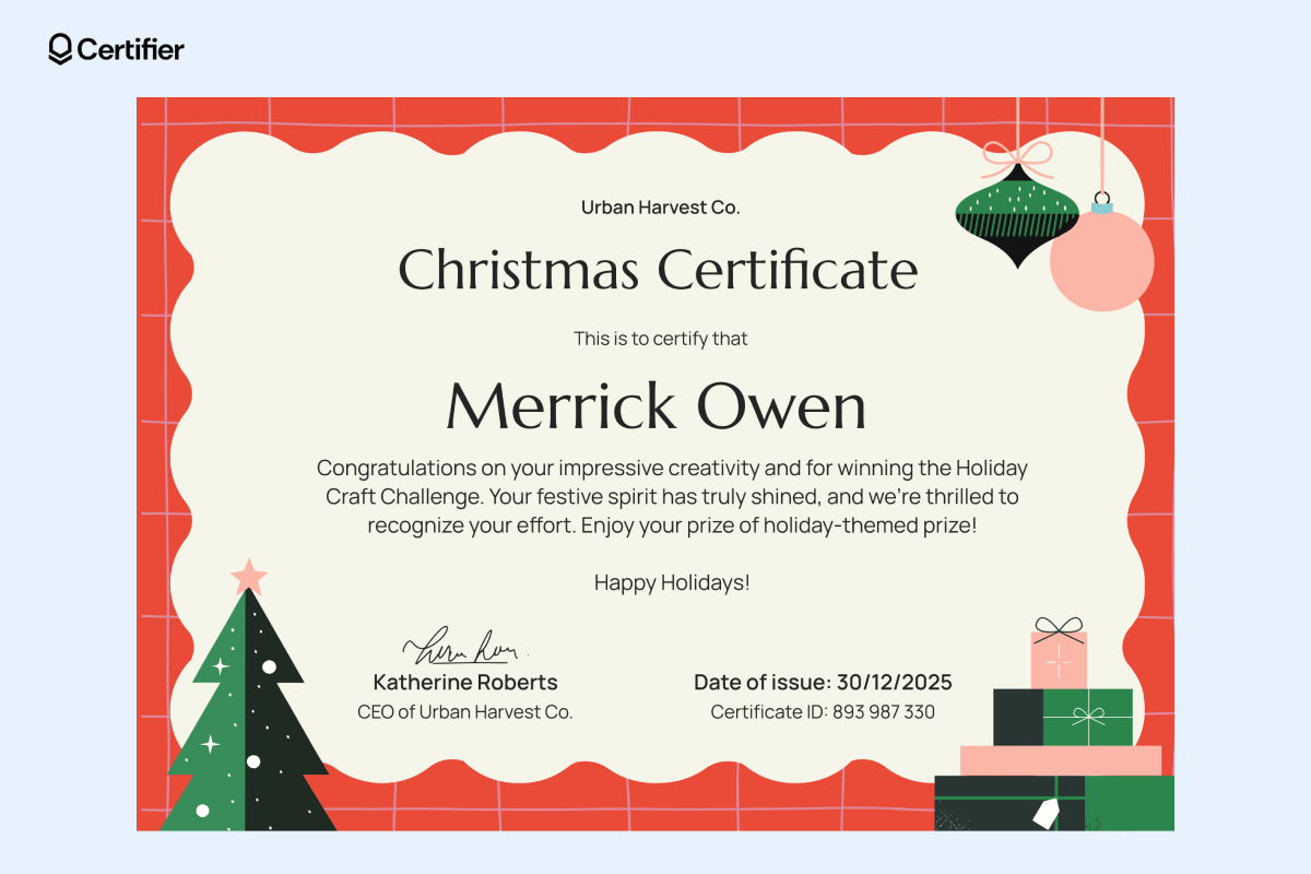 15 Christmas Gift Certificate Templates To Download For Free within Free Printable Christmas Award Certificates