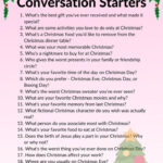 150 Great Christmas Conversation Starters To Break The Ice throughout FREE Printable Christmas Conversation Starters