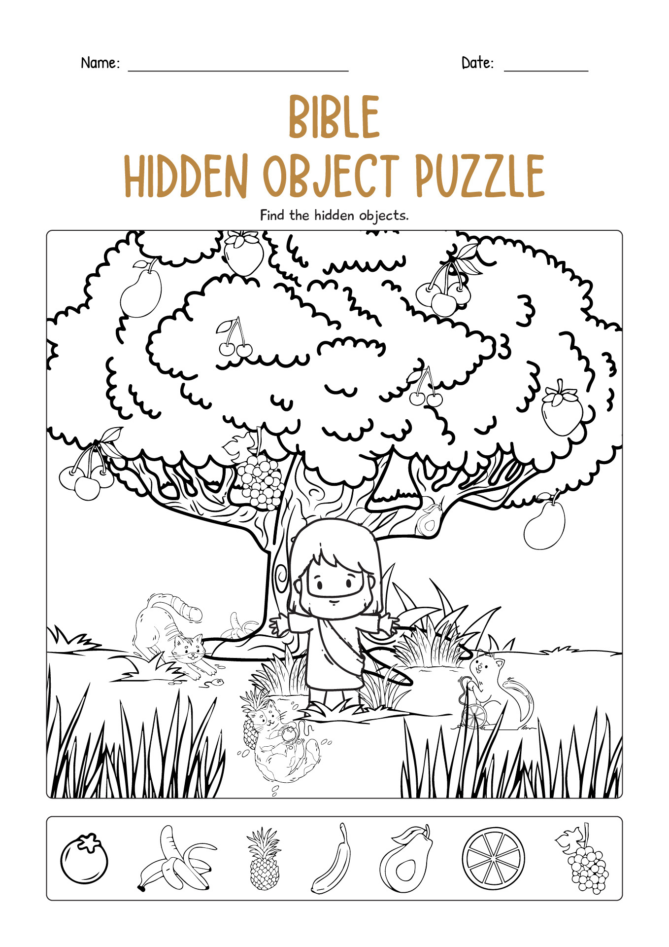 16 Bible Hidden Pictures Worksheets - Free Pdf At Worksheeto pertaining to Free Printable Christian Hidden Pictures
