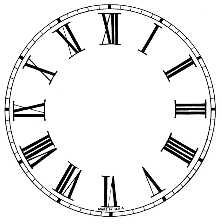 16 Clock Face Images - Print Your Own! - The Graphics Fairy in Free Printable Clock Hands Template