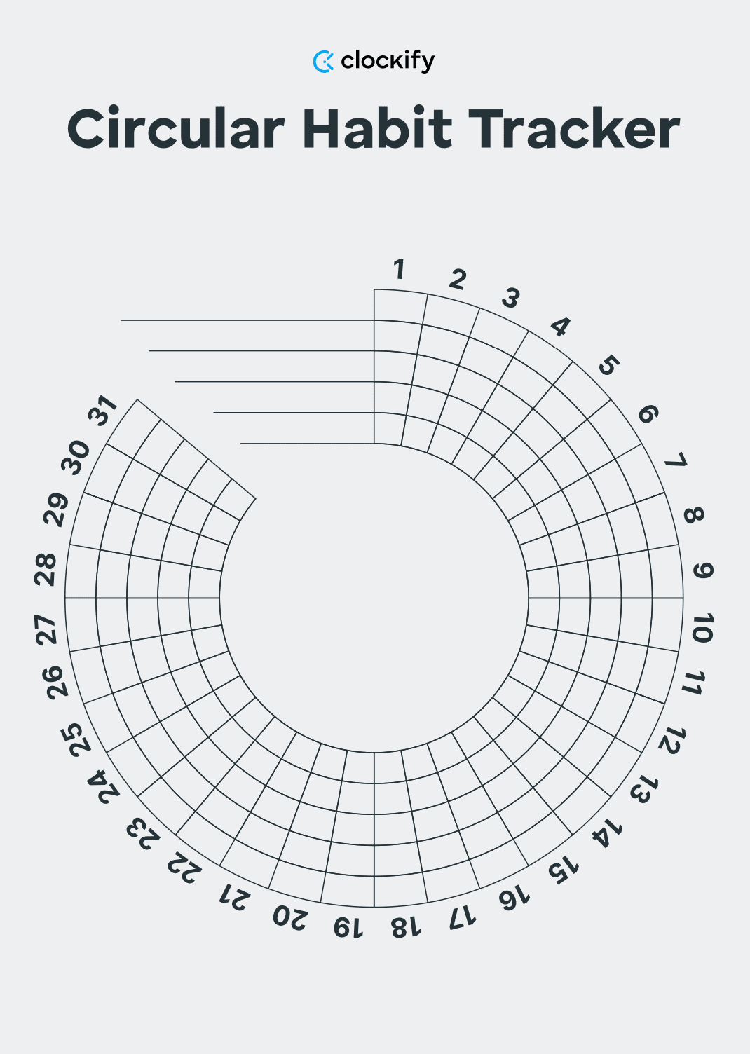 20 Printable Habit Tracker Templates For 2024 throughout FREE Printable Circle Habit Tracker