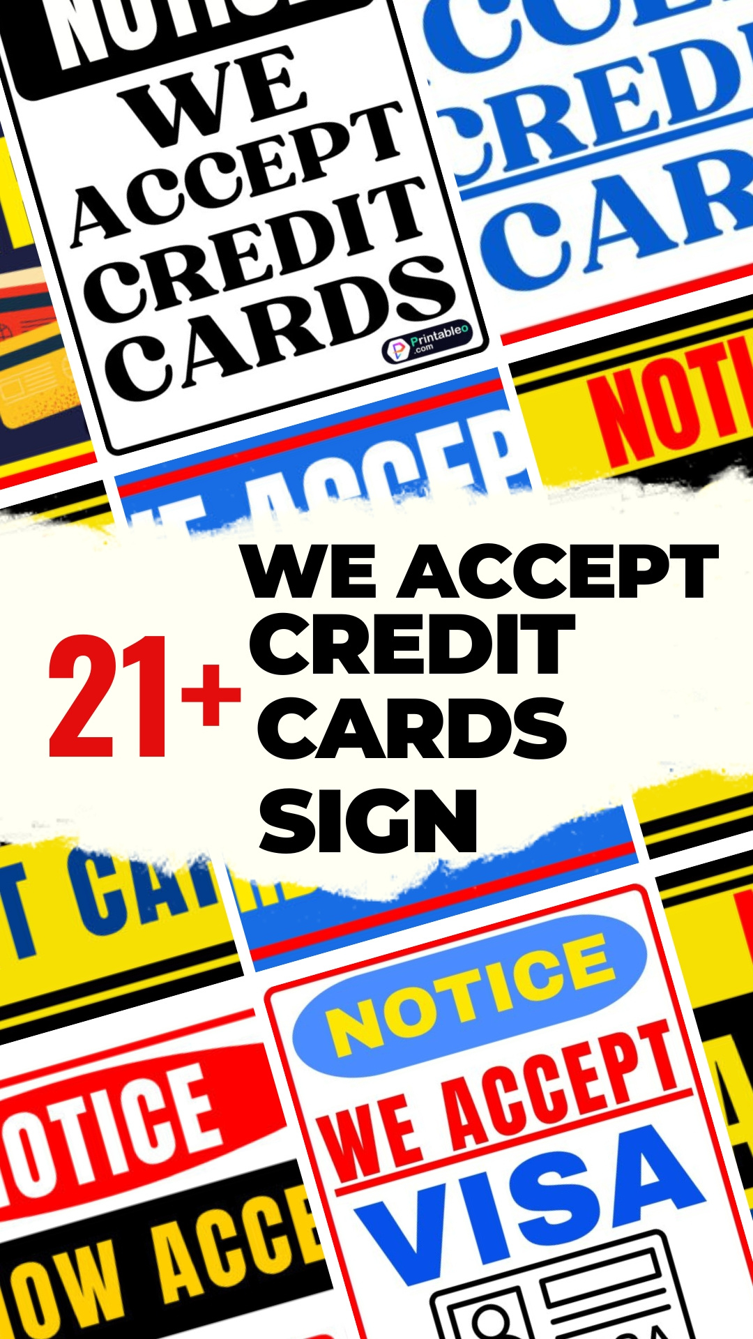 20+ We Accept Credit Cards Signs | Free Printable Pdfs intended for FREE Printable Credit Card Signs