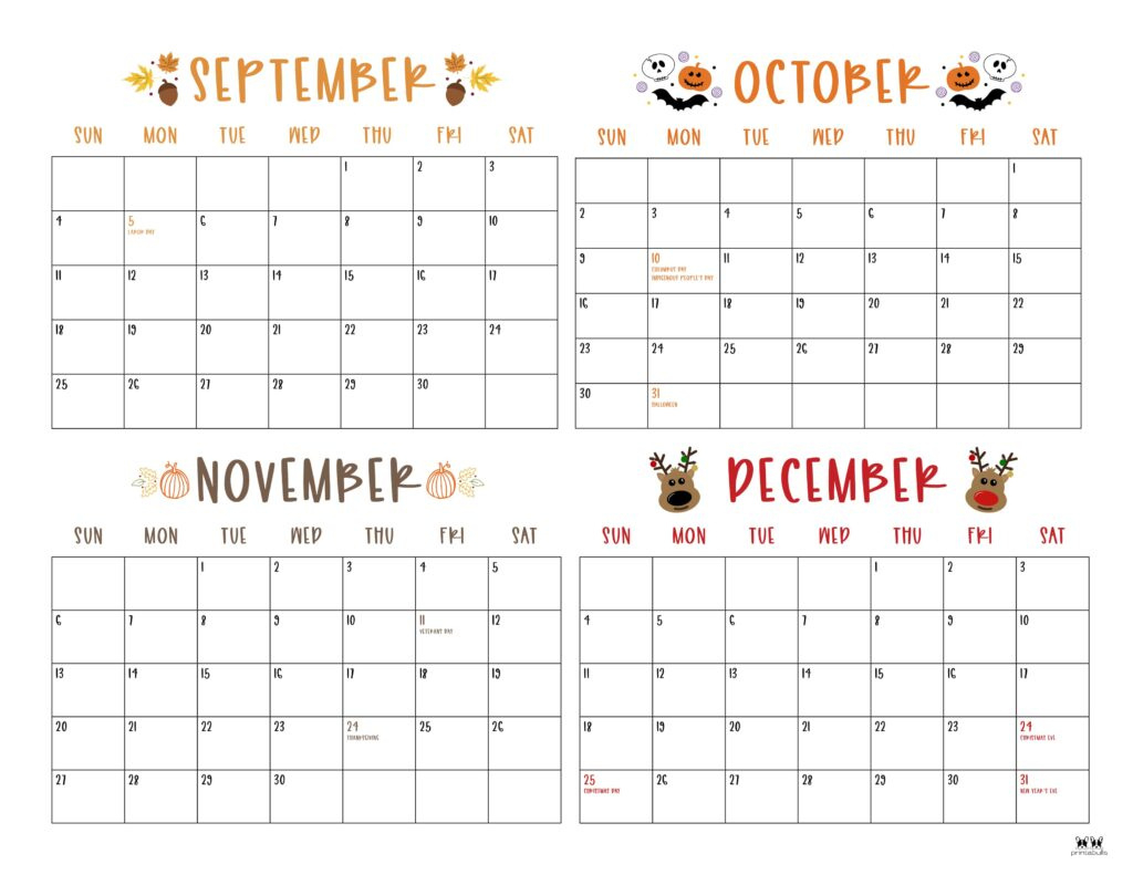 2022 4 Month Calendars - 20 Free Printables | Printabulls throughout Free Printable Calendar 4 Months Per Page