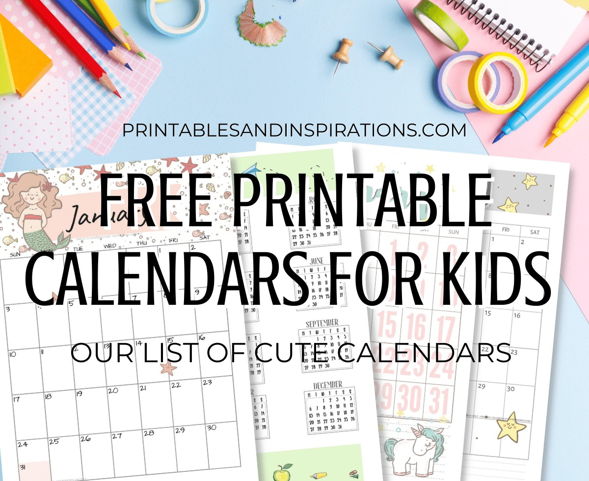 2024 2025 Free Printable Calendar For Kids - Printables And pertaining to FREE Printable Calendar For Kindergarten 2025