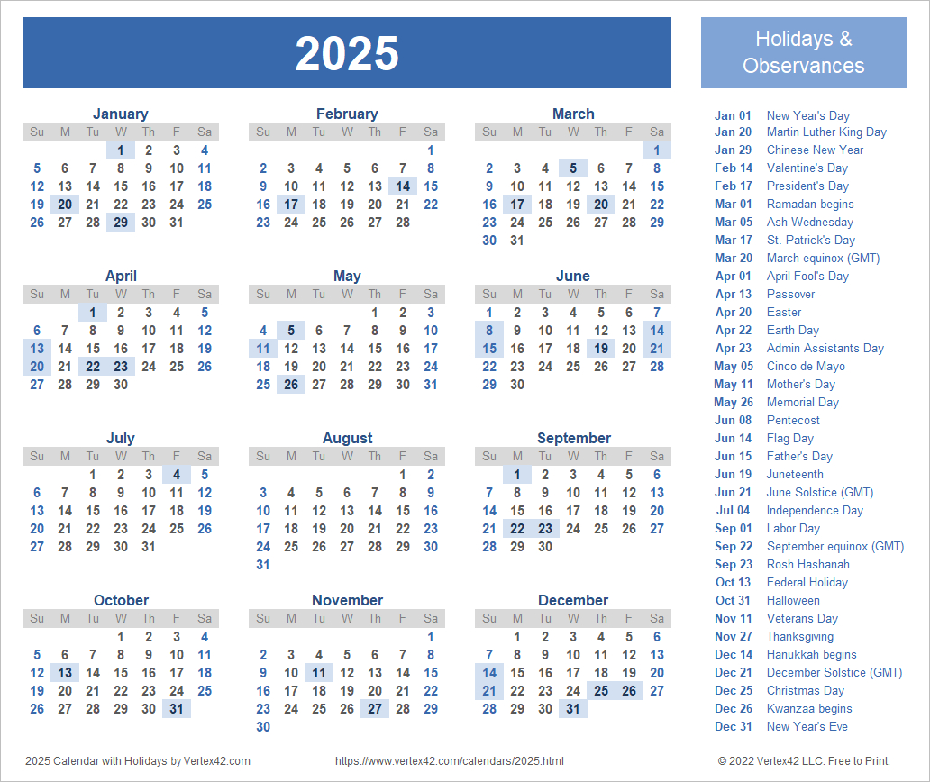 2025 Calendar Templates And Images in Free Printable Calendar 2025 25