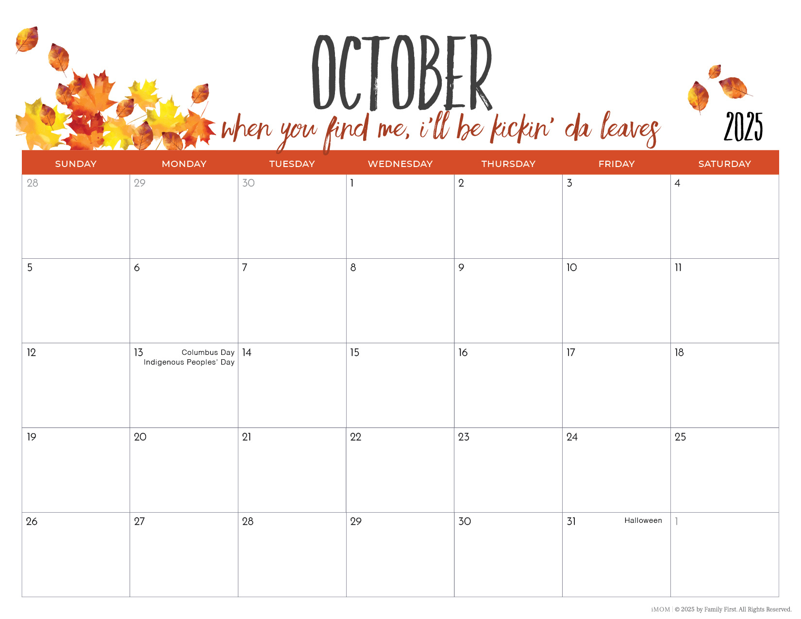 2025 Printable Calendars2025-2026 Printable Calendars For Moms - Imom in FREE Printable Calendars For Moms