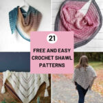 21 Easy Crochet Shawl Patterns (Free) - Annie Design Crochet within FREE Printable Crochet Shawl Patterns