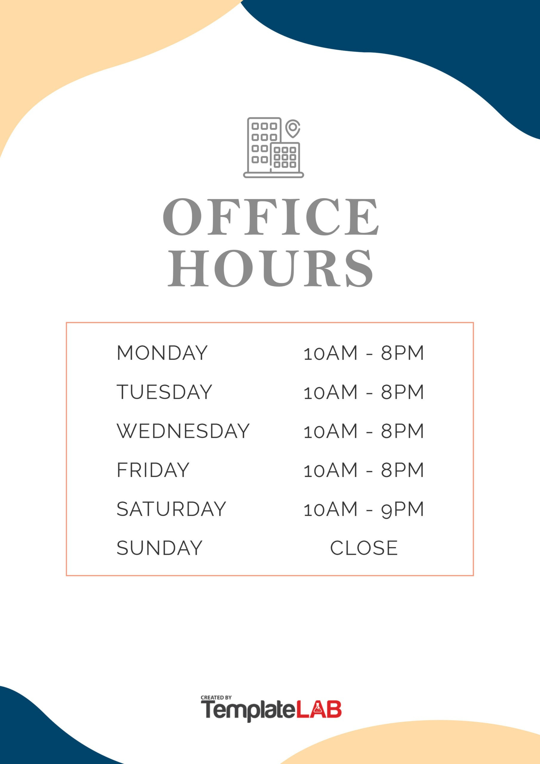 22 Printable Business Hours Templates (Word, Powerpoint, Pdf) throughout FREE Printable Business Hours Sign Template