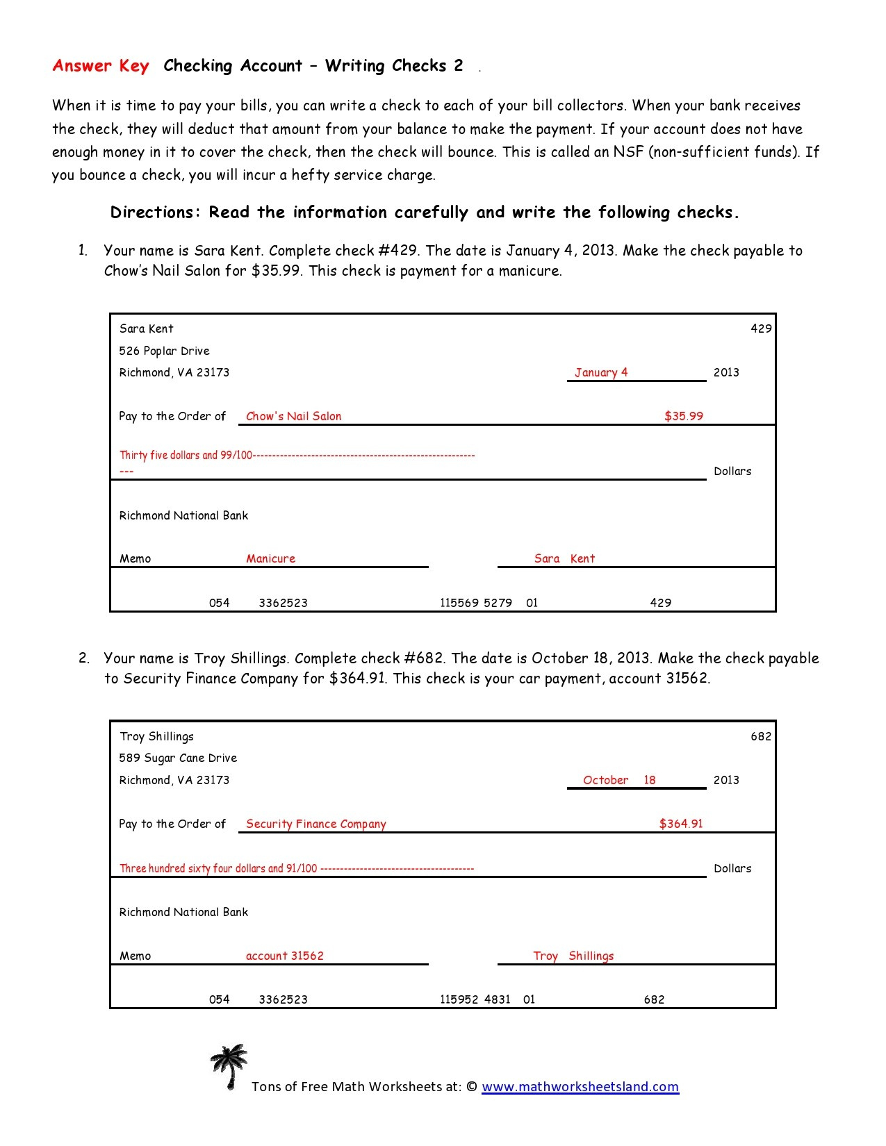 23 Blank Check Templates (Real &amp;amp; Fake) ᐅ Templatelab regarding Free Printable Checks For Students