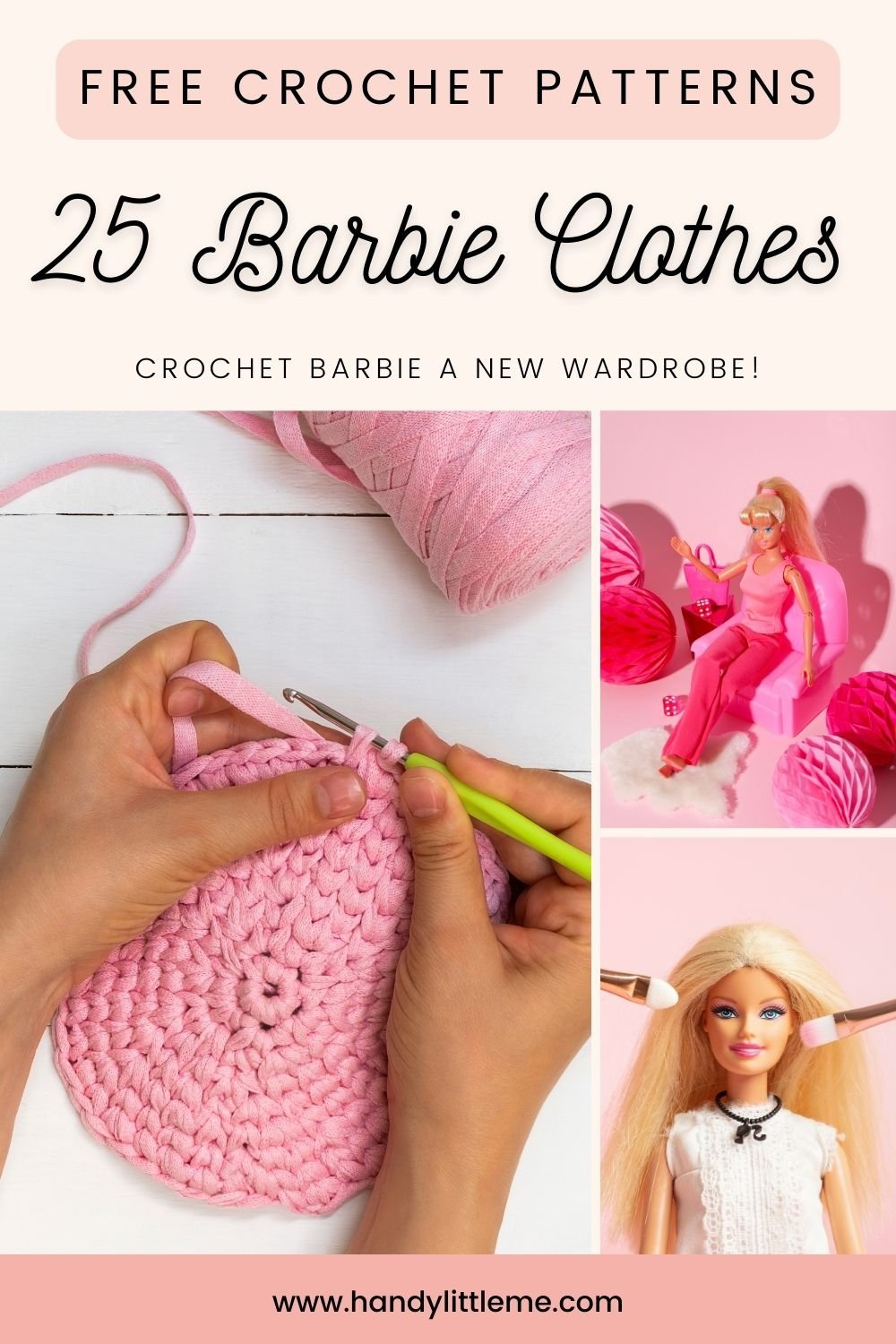 25 Barbie Clothes Free Crochet Patterns - Handy Little Me throughout Free Printable Crochet Barbie Doll Clothes Patterns