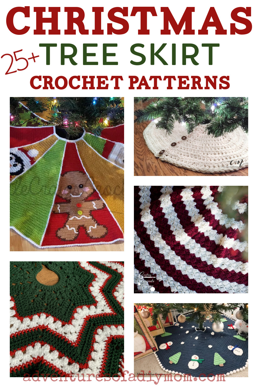 25+ Crochet Christmas Tree Skirt Patterns — Adventures Of A Diy Mom in FREE Printable Crochet Christmas Tree Skirt Pattern