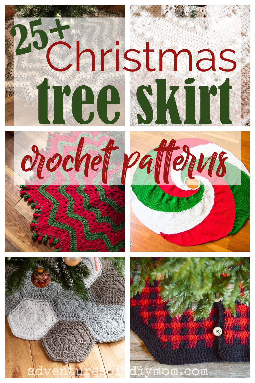 25+ Crochet Christmas Tree Skirt Patterns — Adventures Of A Diy Mom in Free Printable Crochet Christmas Tree Skirt Pattern