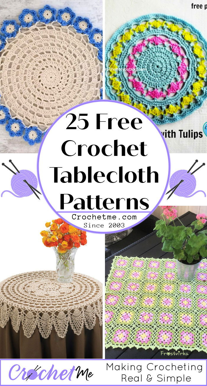 25 Free Crochet Tablecloth Patterns - Crochet Me inside FREE Printable Crochet Tablecloth Patterns