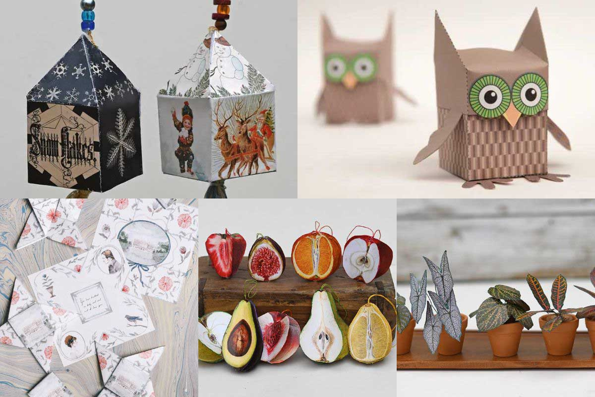 25 Free Printable Paper Crafts For Adults And Teens - Pillar Box Blue with regard to FREE Printable Crafts For Adults