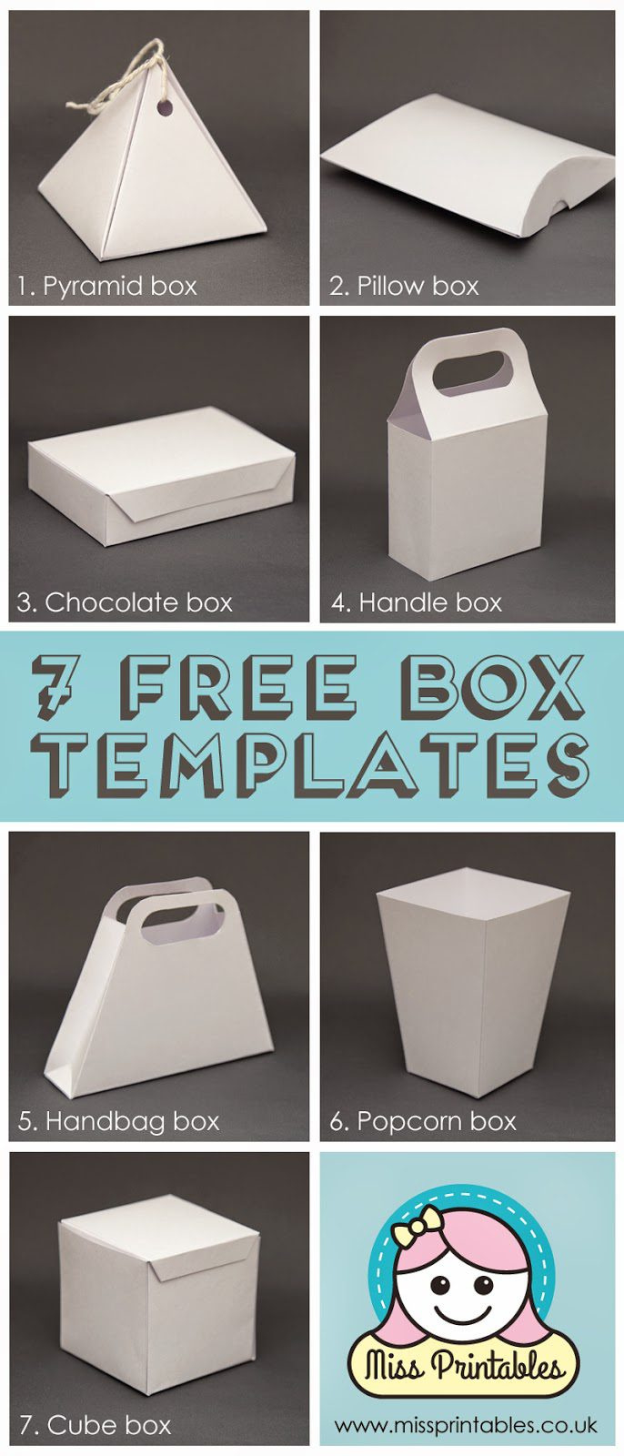 25 Plus Awesome Free Paper Box And Bag Templates — Epc Crafts regarding FREE Printable Candy Box Templates