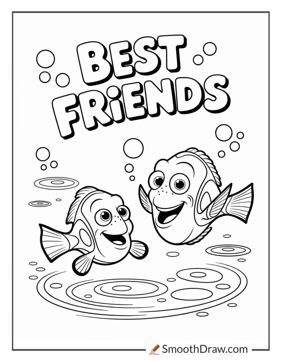 26 Finding Nemo Coloring Pages For Kids - Smooth Draw with regard to FREE Printable Classroom Decoration Finding Nemo Classroom Theme