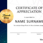 26 Free Certificate Of Appreciation Templates And Letters within FREE Printable Certificates of Appreciation Templates