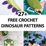27 Free Crochet Dinosaur Patterns To Roar About - Sarah Maker regarding Free Printable Crochet Dinosaur Patterns