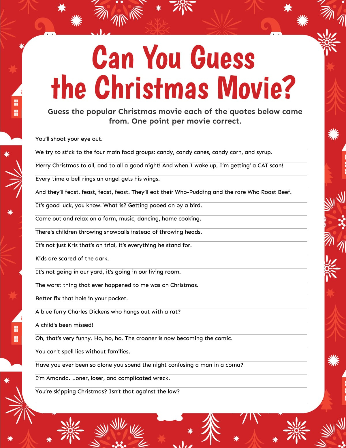3 Christmas Movie Trivia Games {Free Printable} - Play Party Plan throughout FREE Printable Christmas Movie Trivia Game