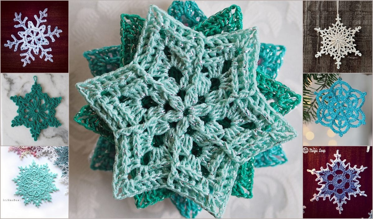 30 Free Crochet Snowflake Pattern Ideas You'Ll Love within FREE Printable Crochet Snowflake Patterns