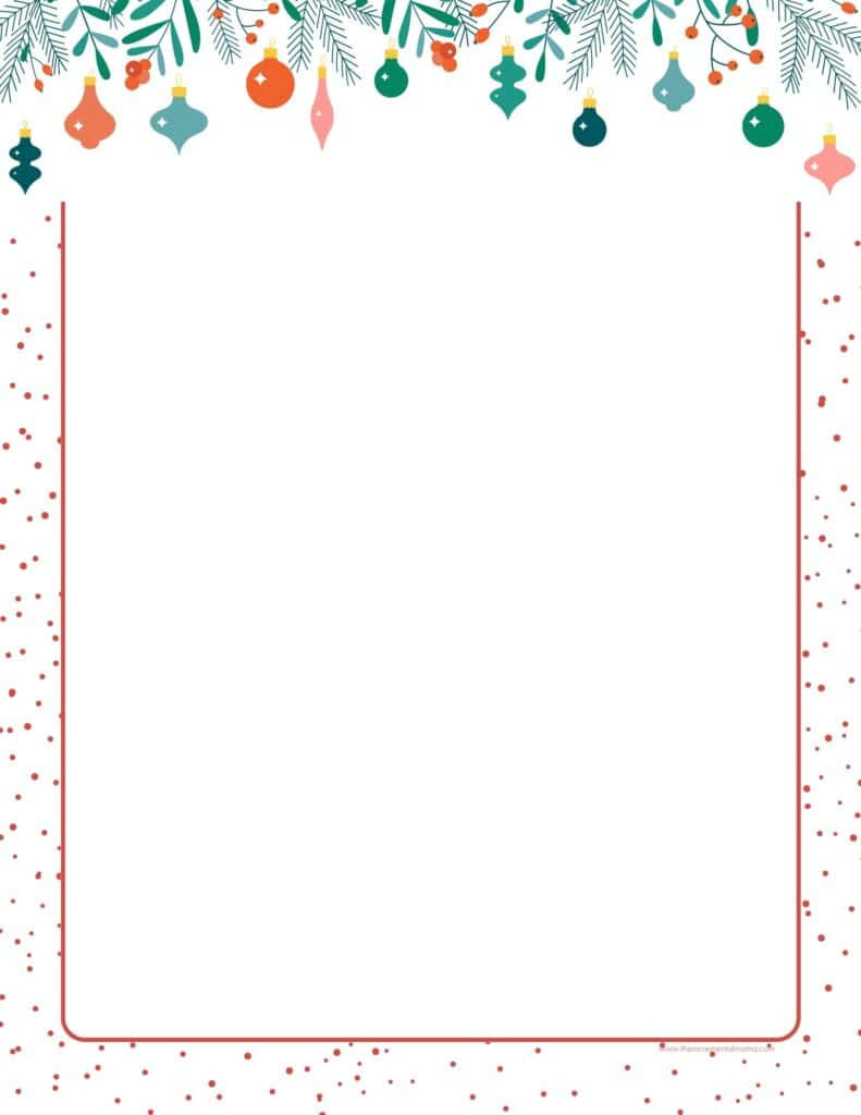 30+ Free Printable Christmas Border Printable Templates - The throughout FREE Printable Christmas Borders For Word