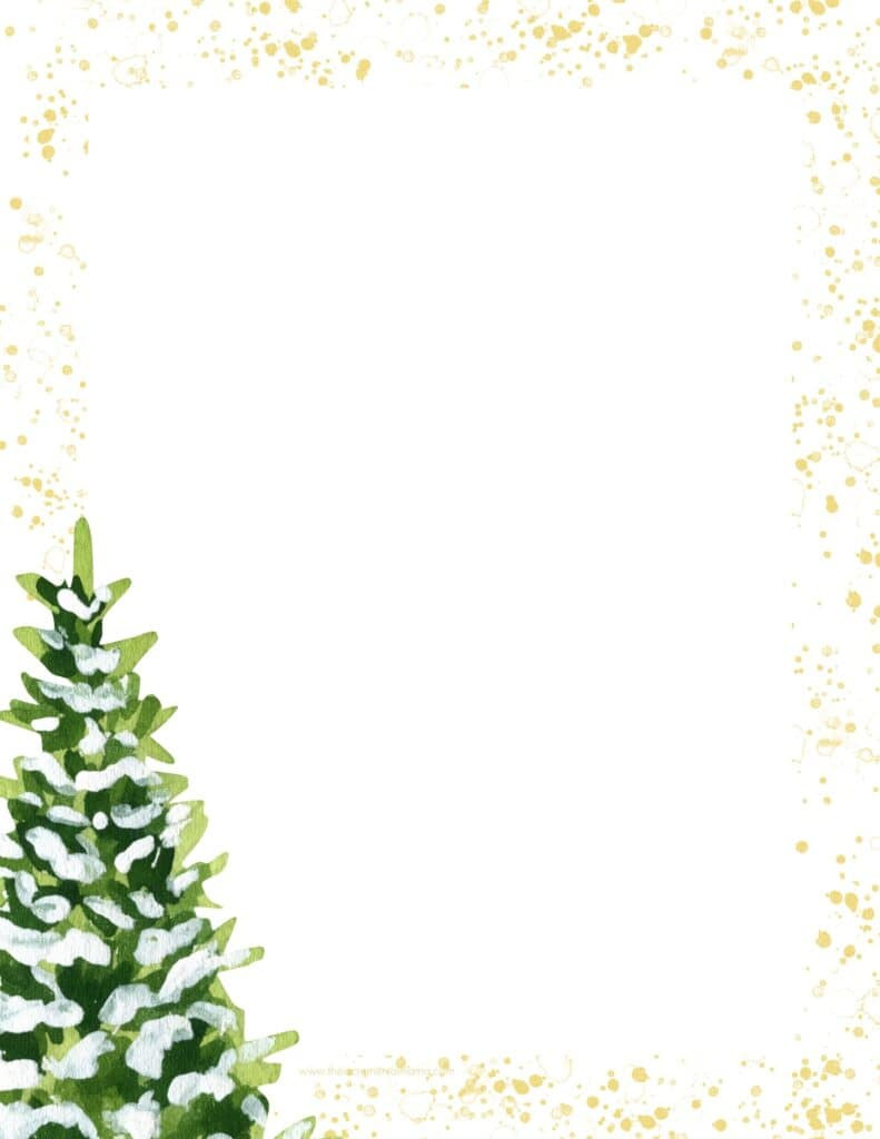 30+ Free Printable Christmas Border Printable Templates - The throughout Free Printable Christmas Letterhead Paper