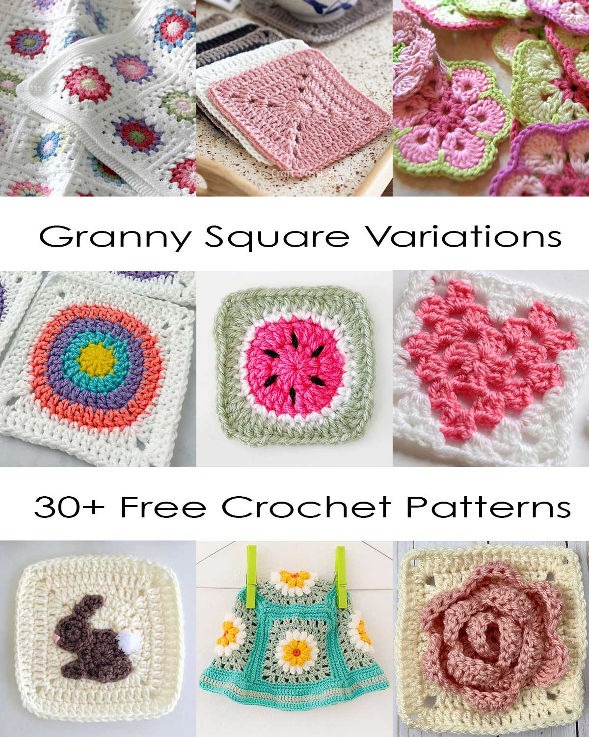 31 Unique Crochet Granny Square Patterns • Craft Passion within FREE Printable Crochet Patterns For Granny Squares