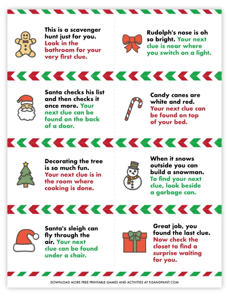34 Free Printable Christmas Games And Activities - Pjs And Paint regarding Free Printable Christmas Party Games Adults