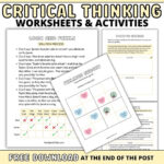 36 Fun Critical Thinking Games And Activities For Kids (Printable for Free Printable Critical Thinking Worksheets