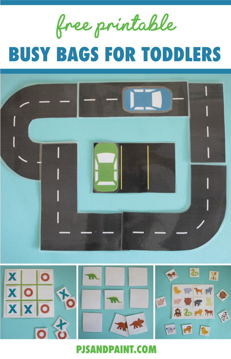 4 Free Printable Busy Bags For Toddlers - Pjs And Paint intended for FREE Printable Busy Bag Printables