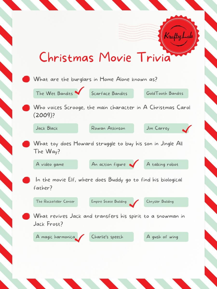 40 Fun Christmas Movie Trivia Questions And Answers within Free Printable Christmas Movie Trivia With Answers