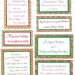 40 Printable Christmas Greetings / Verses From Vintage Xmas Cards intended for FREE Printable Christmas Card Sentiments