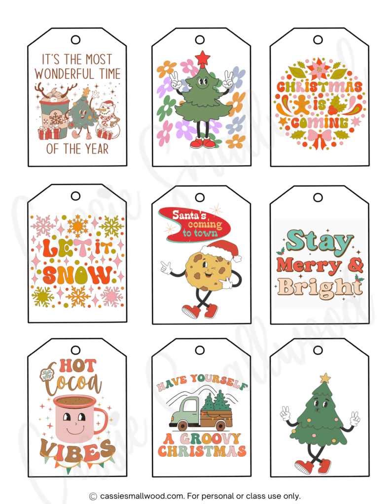 400+ Cutest Printable Christmas Tags (Free Pdf) - Cassie Smallwood for Free Printable Christmas Labels Printable