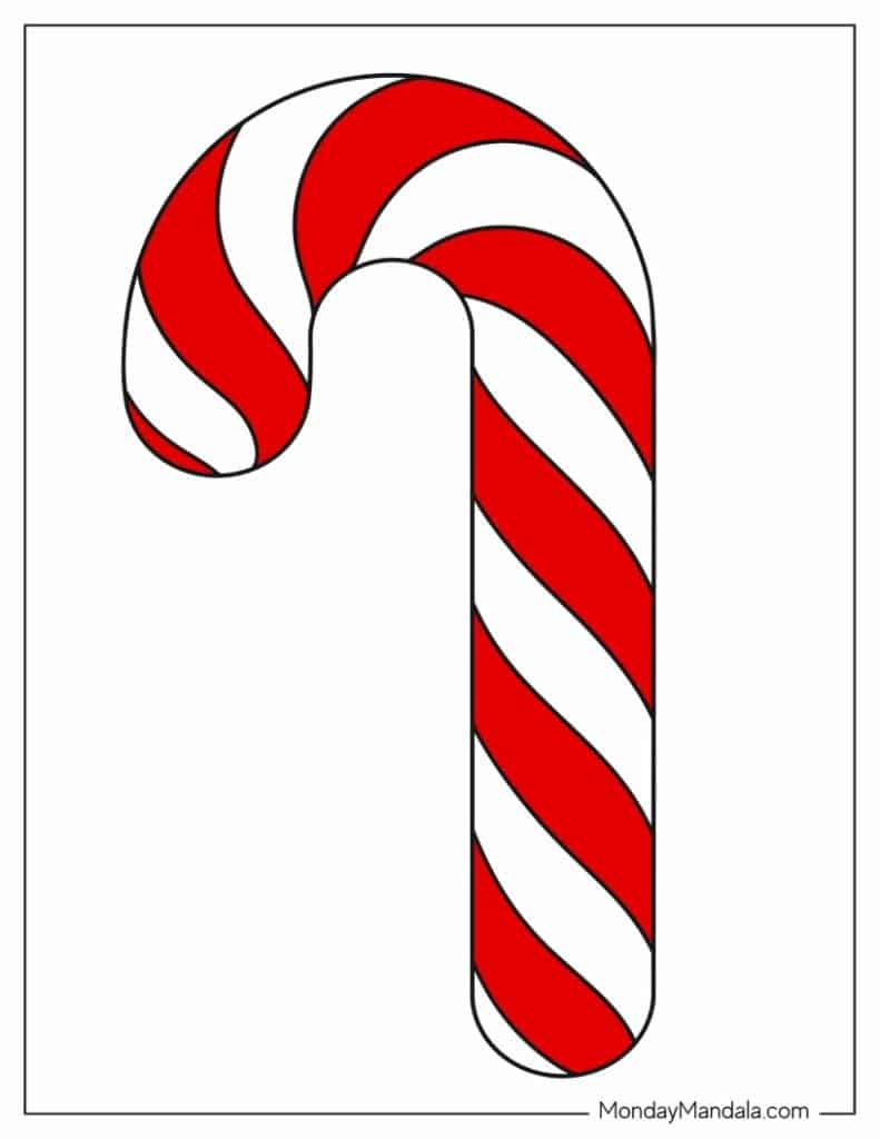 44 Candy Cane Templates (Free Pdf Printables) with regard to FREE Printable Candy Cane Pictures