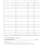 44 Printable Community Service Forms (Ms Word) ᐅ Templatelab with Free Printable Community Service Hours Log Sheet