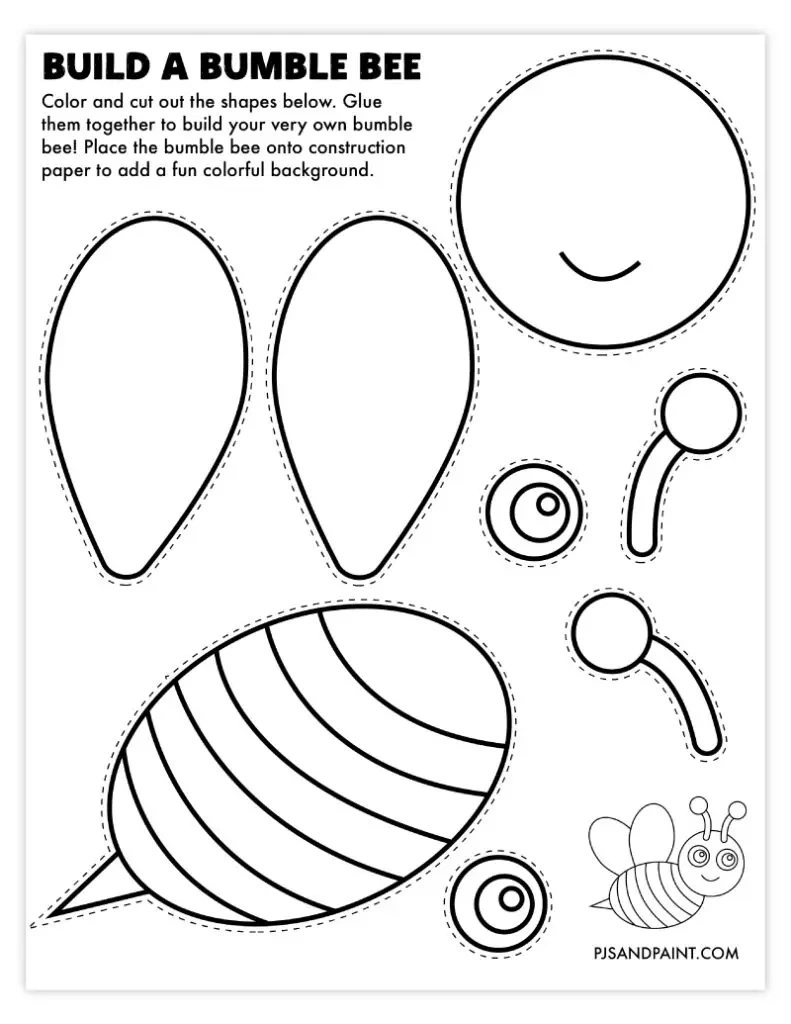 46 Free Printable Build Your Own Animal Crafts - Pjs And Paint within FREE Printable Crafts For Kindergarten